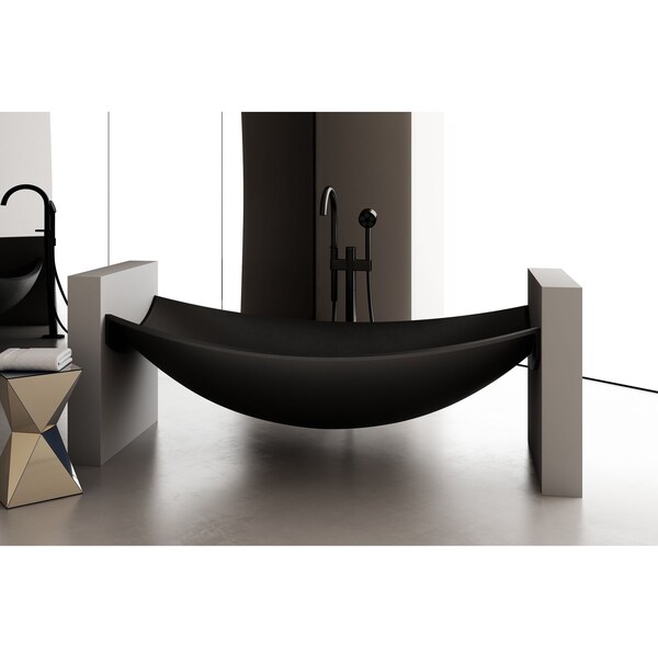 Alfi Brand Tub, 70.75 L, 33.5 W, Black Matte, Resin HammockTub2-BM - main